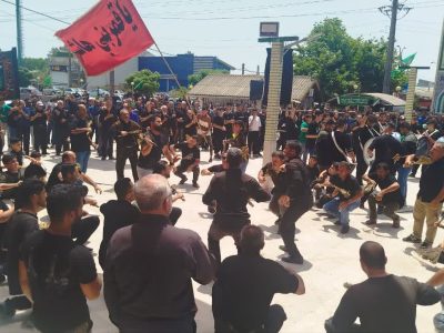 علمداری کیاشهر در تاسوعای حسینی + عکس و فیلم