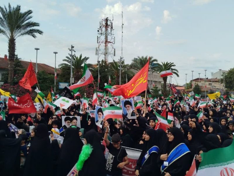 گزارش تصویری از اجتماع زینبیون در رشت / فرمانده سپاه قدس گیلان: زنان، معماران ایران نوین و رهبران جهاد اجتماعی هستند