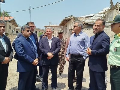 بازدید معاون وزیر راه و شهرسازی از معراج شهدا و پروژه نهضت ملی مسکن در آستانه اشرفیه