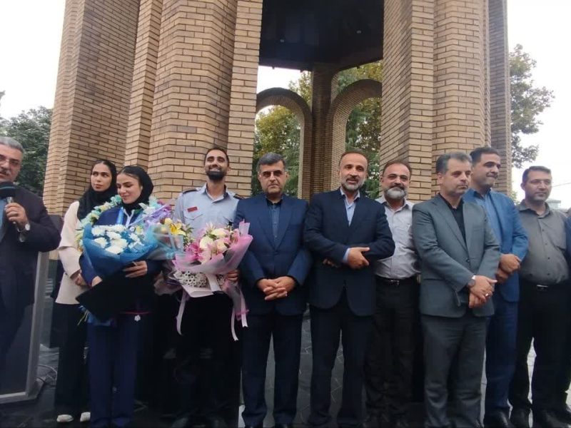 مراسم استقبال از سارا بهمنیار در آستانه اشرفیه برگزارشد+ عکس و فیلم