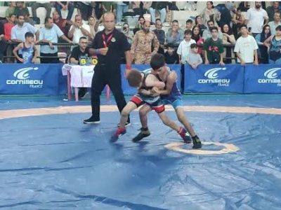 برگزاری جشنواره کشتی آزاد و فرنگی خردسالان استان گیلان در آستانه اشرفیه