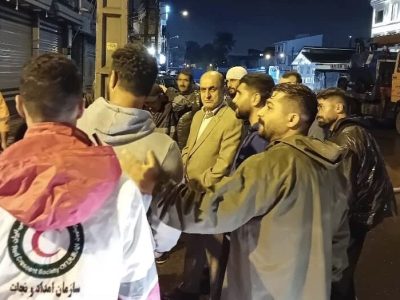 استاندار گیلان برای بررسی مناطق دچار آب‌گرفتگی راهی بندر انزلی شد