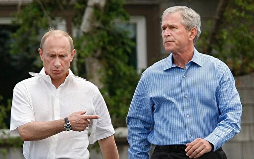 پوتین به بوش: اورانیومی با منشأ پاکستانی در سانتریفیوژ‌های ایران پیدا شده؛ این مرا نگران می‌کند / به ایران گفتم اگر مذاکرات را ادامه ندهد، کشورش را به گوشه‌ای خواهد راند و آن را منزوی خواهد کرد / بوش: بمب هسته‌ای ایران واقعاً اسرائیلی‌ها را می‌ترساند؛ اگر من یا تو جای شارون بودیم، به گزینه نظامی فکر می‌کردیم