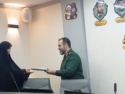 از هما اکبری، بانوی خبرنگار بسیجی؛ تقدیر شد