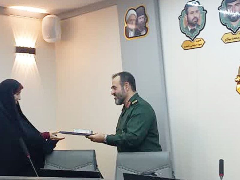 از هما اکبری، بانوی خبرنگار بسیجی؛ تقدیر شد