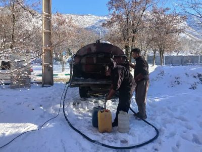 سوخت‌رسانی به نقاط صعب العبور متوقف نشد
