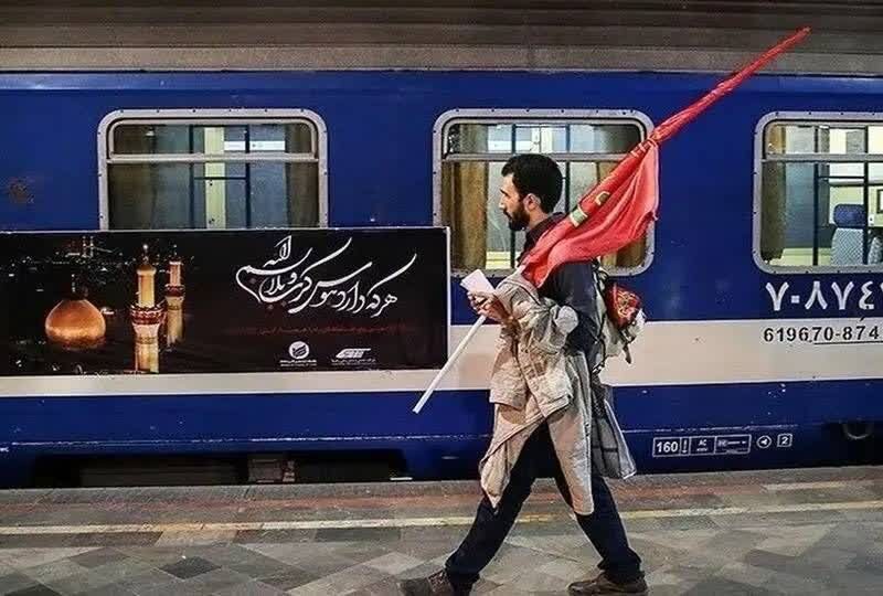 قطار فوق‌العاده اربعین حسینی در مسیر رشت–کرمانشاه برقرار شد