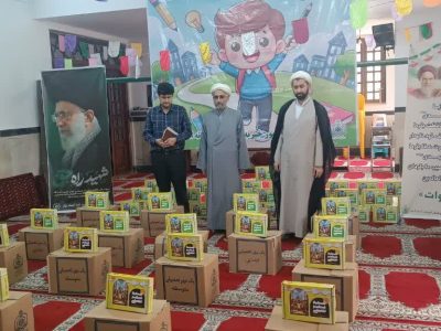 توزیع ۲۱۰ بسته نوشت‌افزار در قالب طرح «مهر تحصیلی» میان دانش‌آموزان کم‌برخوردار