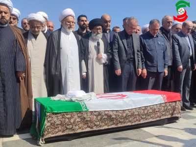 پیکر آیت‌الله زین‌العابدین قربانی در حرم مطهر سلطان سید جلال‌الدین اشرف به خاک سپرده شد