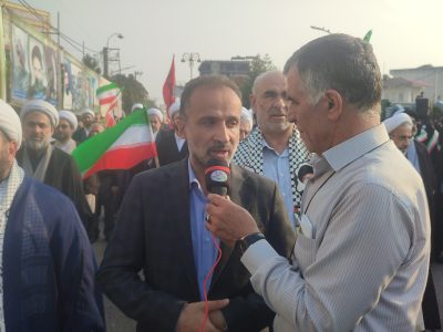 مردم آستانه اشرفیه پای آرمان‌های اسلام، ایران و رهبری ایستاده‌اند